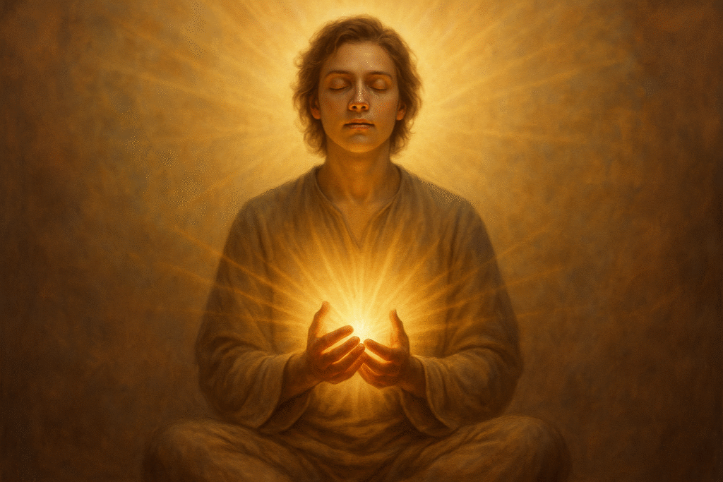 Pessoa experimentando transformação espiritual através da Oração à Divina Misericórdia